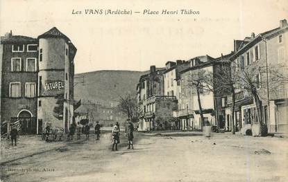 .CPA FRANCE  07 "Les Vans,  Place Henri Thibon"