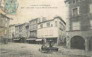 07 Ardeche .CPA FRANCE 07 "Les Vans,Place du Marché  et Rue Droite"