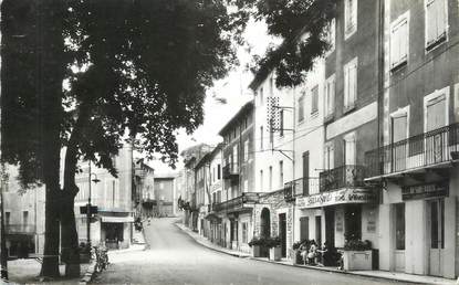 .CPSM FRANCE 07 "Les Vans, Place  Ollier et Rue du Temple"