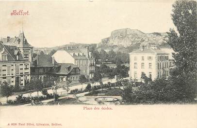 CPA FRANCE 90 "Belfort, Place des Ecoles"