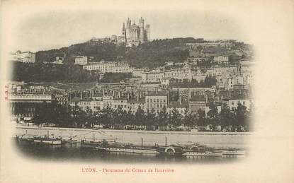 CPA FRANCE 69 Lyon, Le panorama du coteau de Fourvière"