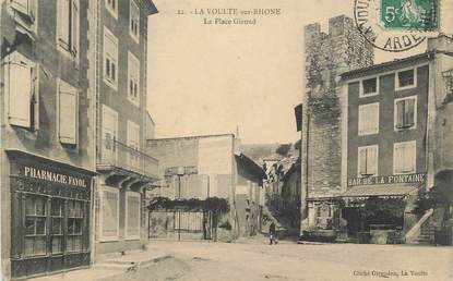 .CPA   FRANCE 07 "  La Voulte sur Rhône, la Place Giroud"