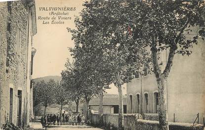 .CPA   FRANCE 07 "  Valvignières, Route de Viviers les Ecoles"