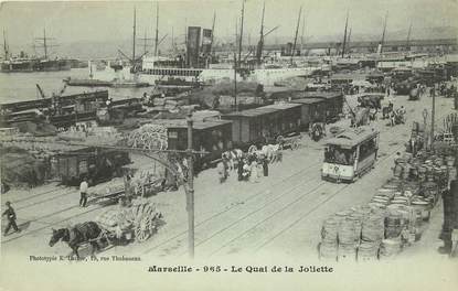 CPA FRANCE 13 "Marseille, le quai de la Joliette"