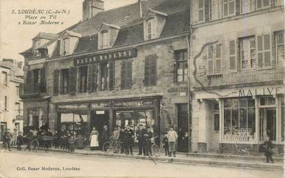 CPA FRANCE 22 "Loudéac, Place au Fil, le Bazar moderne"