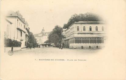 CPA FRANCE 65 "Bagnères de Bigorre, la Place des Thermes"