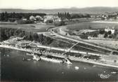 74 Haute Savoie .CPSM   FRANCE 74 "Thonon les Bains, Vue aérienne la plage et le Château de Ripaillle"