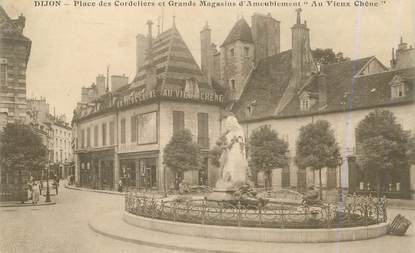 CPA FRANCE 21 "Dijon, place des Cordeliers et grands magasins d'Ameublement Au Vieux Chêne"