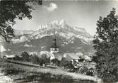 74 Haute Savoie .CPSM   FRANCE 74 "Cordon, L'église et les aiguilles de Warens"
