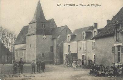 .CPA FRANCE 36 "Arthon, Place de l'église"