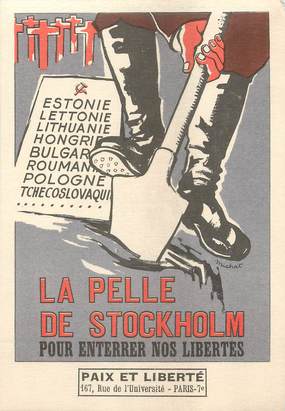 CPA POLITIQUE "La Pelle de Stockholm"