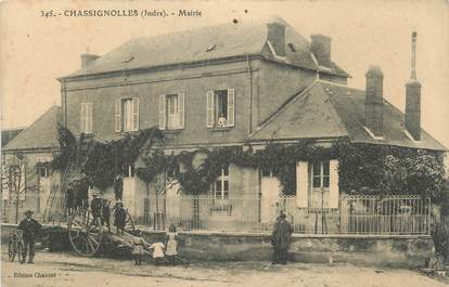 .CPA FRANCE 36 "Chassignoles, Mairie"