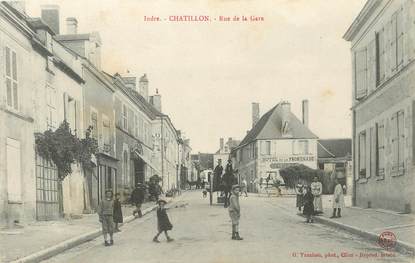 .CPA FRANCE 36 "Chatillon, Rue de la Gare"