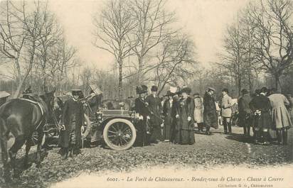 .CPA FRANCE 36 "Châteauroux, La Forêt, Chasse à Courre"