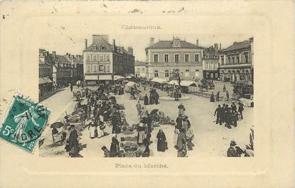 .CPA FRANCE 36 "Châteauroux, Place du Marché"