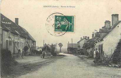 .CPA FRANCE 36 "Giroux, Route de Graçay"