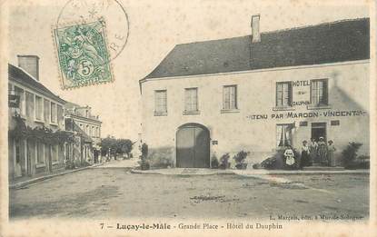 .CPA FRANCE 36 "Lucay Le Mâle, Grande Place, Hôtel du Dauphin