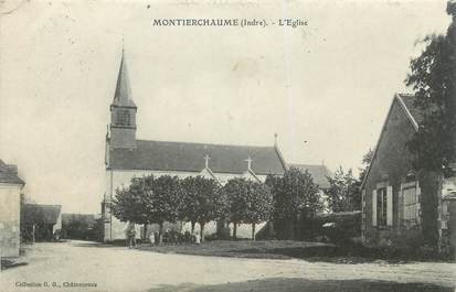 .CPA FRANCE 36 "Oulches, Montierchaume,  L'église"