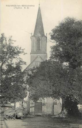 .CPA FRANCE 36 "Rouvres les Bois, L'église"