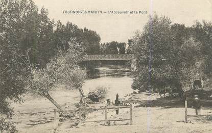 .CPA FRANCE 36 "Tournon St Martin, L'abreuvoir et le pont"