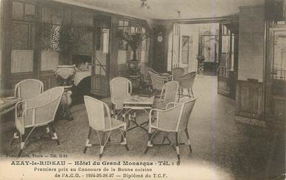 .CPA FRANCE 37 "Azay le Rideau, Hôtel du Grand Monarque"