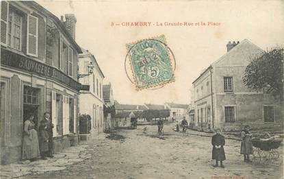 CPA FRANCE 77 "Chambry, la grande rue et la place"