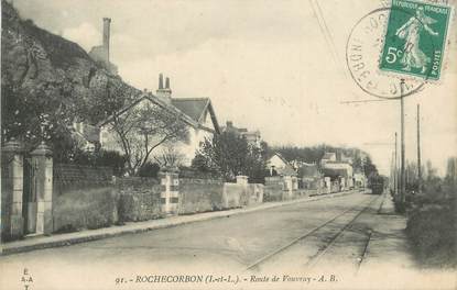 .CPA FRANCE 37 "Rochecorbon, Route de Vouvray"