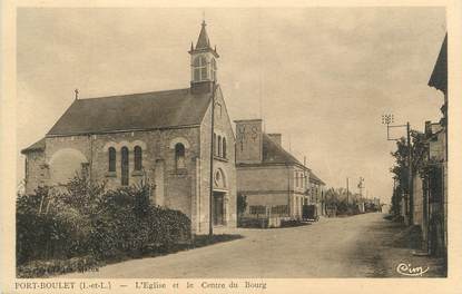 .CPA FRANCE 37 " Port Boulet, l'Eglise et le Centre du Bourg"