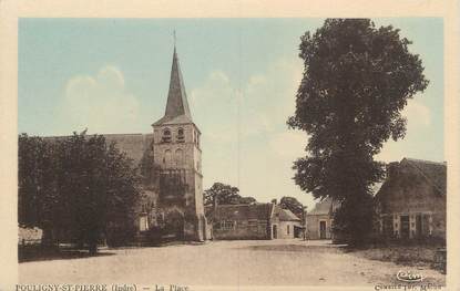 .CPA FRANCE 37 " Pouligny St Pierre, La Place"