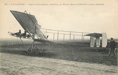 CPA AVIATION "Le Biplan Henri Farman"