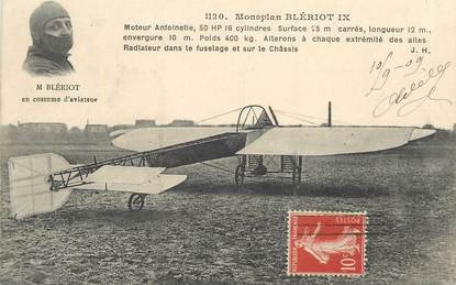 CPA AVIATION "Le monoplan Blériot"