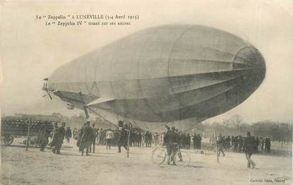CPA AVIATION "Le Zeppelin à Lunéville, 1913" / DIRIGEABLE