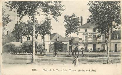 .CPA  FRANCE 37 " Tours, Place de la Tranchée