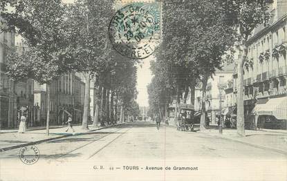 .CPA  FRANCE 37 " Tours, avenue de Grammont"