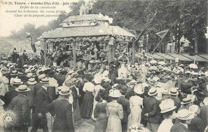 .CPA FRANCE 37 "Tours, Grandes fêtes d'été juin 1908, défilé de la cavalcade"