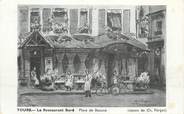 37 Indre Et Loire .CARTE PHOTO  FRANCE 37 "Tours, le Restaurant Buré, Place de Beaune"