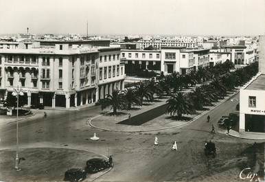  CPSM MAROC "Rabat, avenue du Maréchal Lyautey"