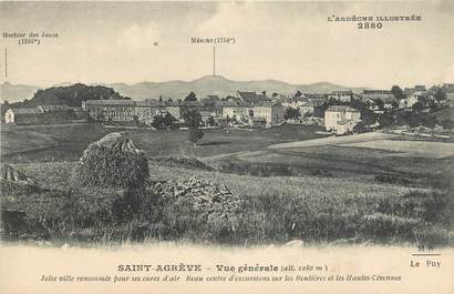 CPA FRANCE 07 "Saint Agrève, vue générale"