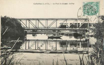 .CPA FRANCE 41 " Cellettes, Le Pont du Chemin de Fer"