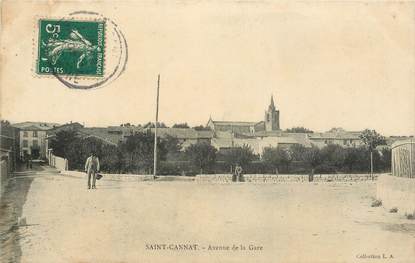 CPA FRANCE 13 "Saint Cannat, avenue de la gare"