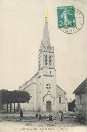 .CPA FRANCE 41 "Les Montils, Eglise"