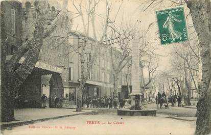 CPA FRANCE 13 "Trets, le Centre" / CAFÉ 