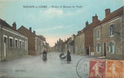.CPA FRANCE 41 "Nouan sur Loire, Mairie et bureau de Poste"