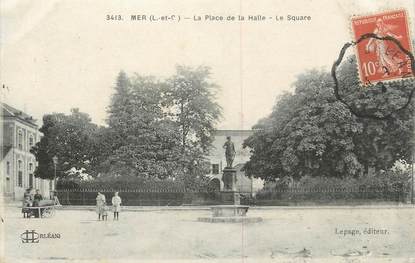 .CPA FRANCE 41 "Mer, Place de la Halle"