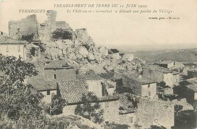 CPA FRANCE 13 "Vernegues, le chateau, tremblement de terre du 11 juin 1909"