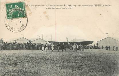 .CPA FRANCE 41 "Pont Levoy, Monoplan de Gibert"