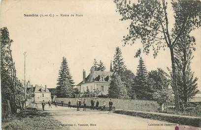 .CPA  FRANCE 41 "Sambin, Route de Blois"