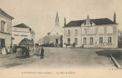 .CPA  FRANCE 41 "Santenay, La place de l'église"
