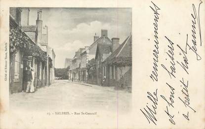 .CPA  FRANCE 41 "Salbris, Rue St Genoulf"