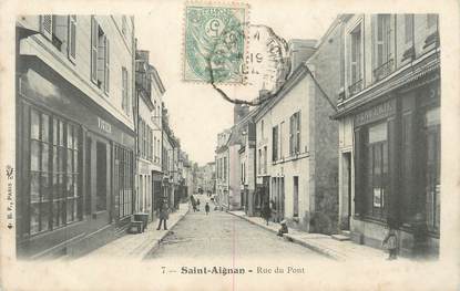 .CPA  FRANCE 41 "Saint Aignan, Rue du Pont"